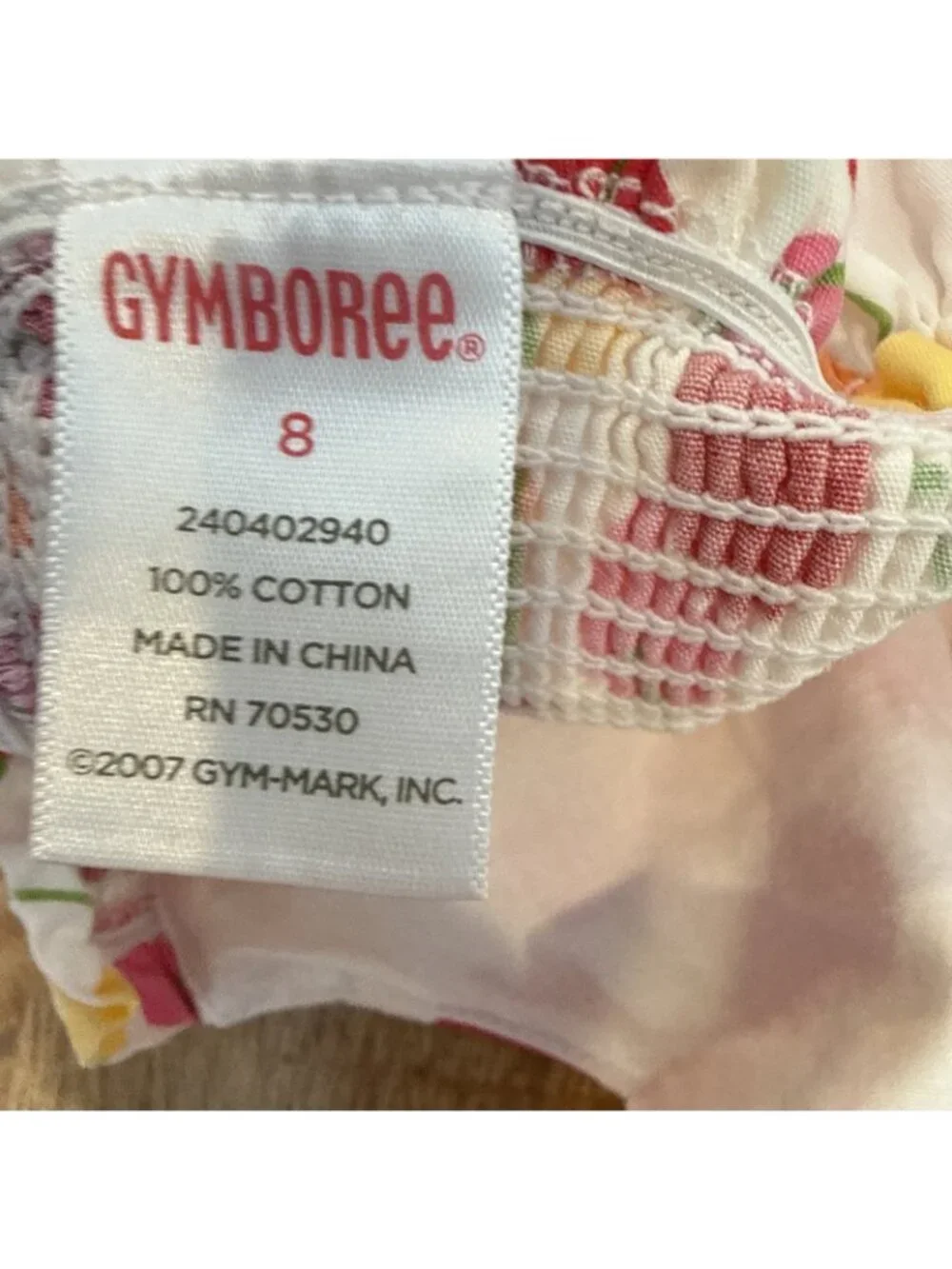 Gymboree White Cherry Baby Halter Dress girls 12 cherries Cottagecore beach